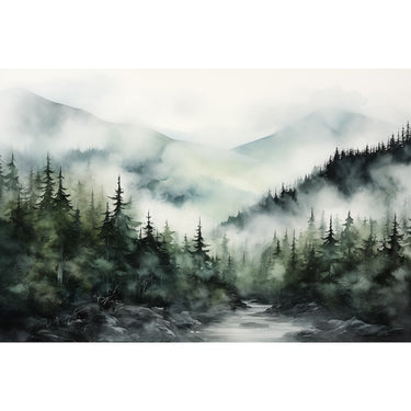 Misty Mountains Canvas